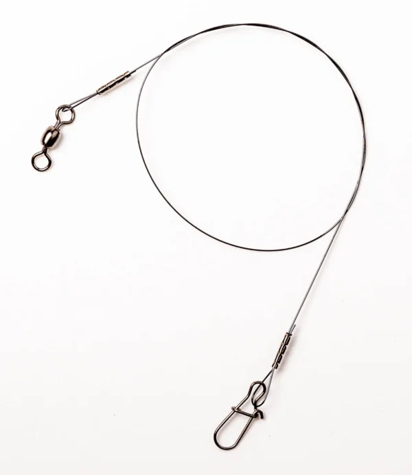 Titanium wire leader 2 pack 35cm 18kg
