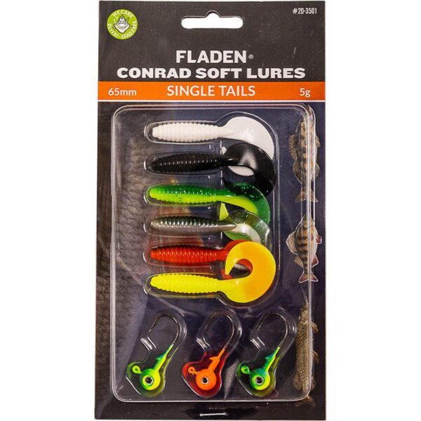 Conrad Softlures 3x6 65mm enkelsidig