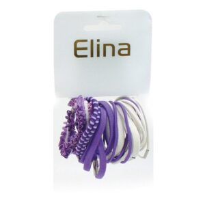 Hårband Lila & Vita mixade storlekar 20 st / Pack