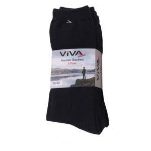 Sockar Herr 5 pack Svart ViVA 43/46
